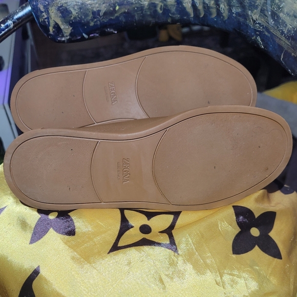 Zegna Triple Stitch Deerskin Sneakers - Picture 8 of 12